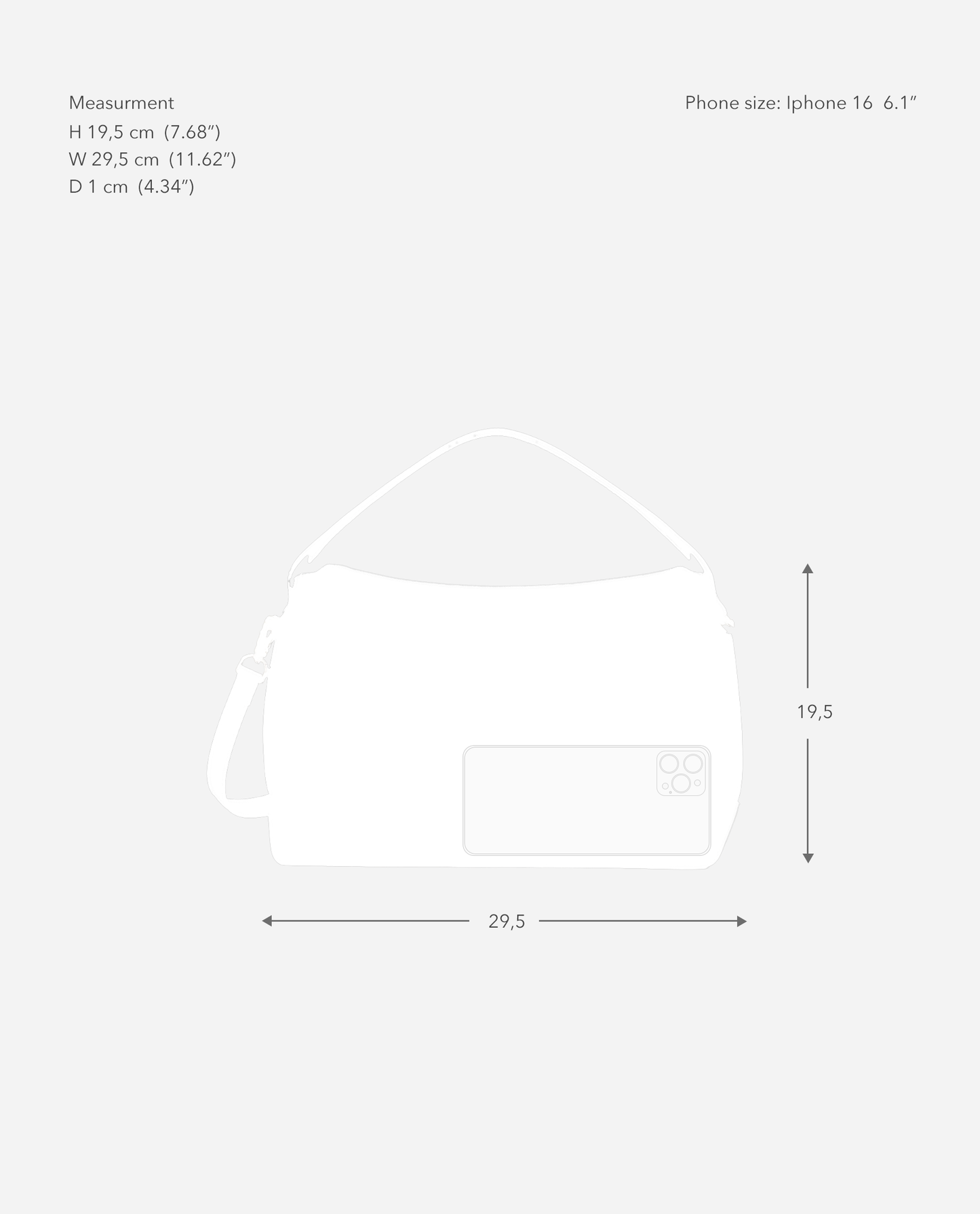 Hanna Grande Bag Grained Leather Cognac