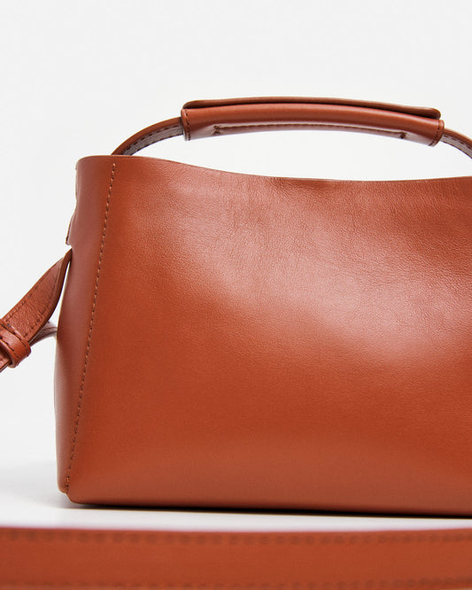 Hedda Mini Handbag Leather Brick Red