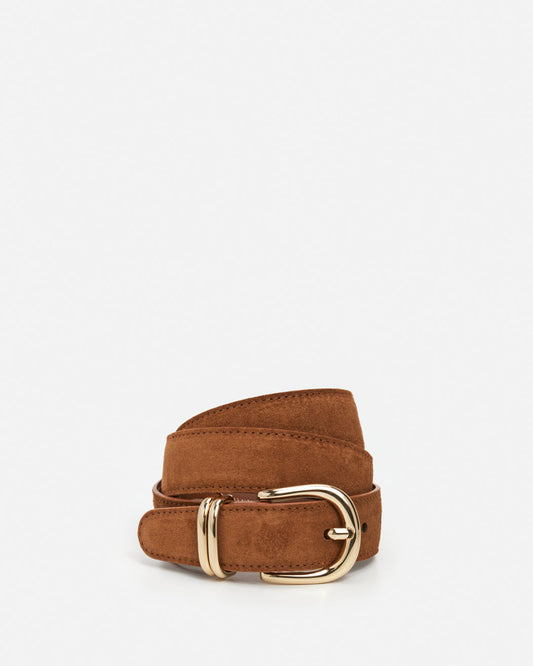 Beatrice Belt Suede Bourbon