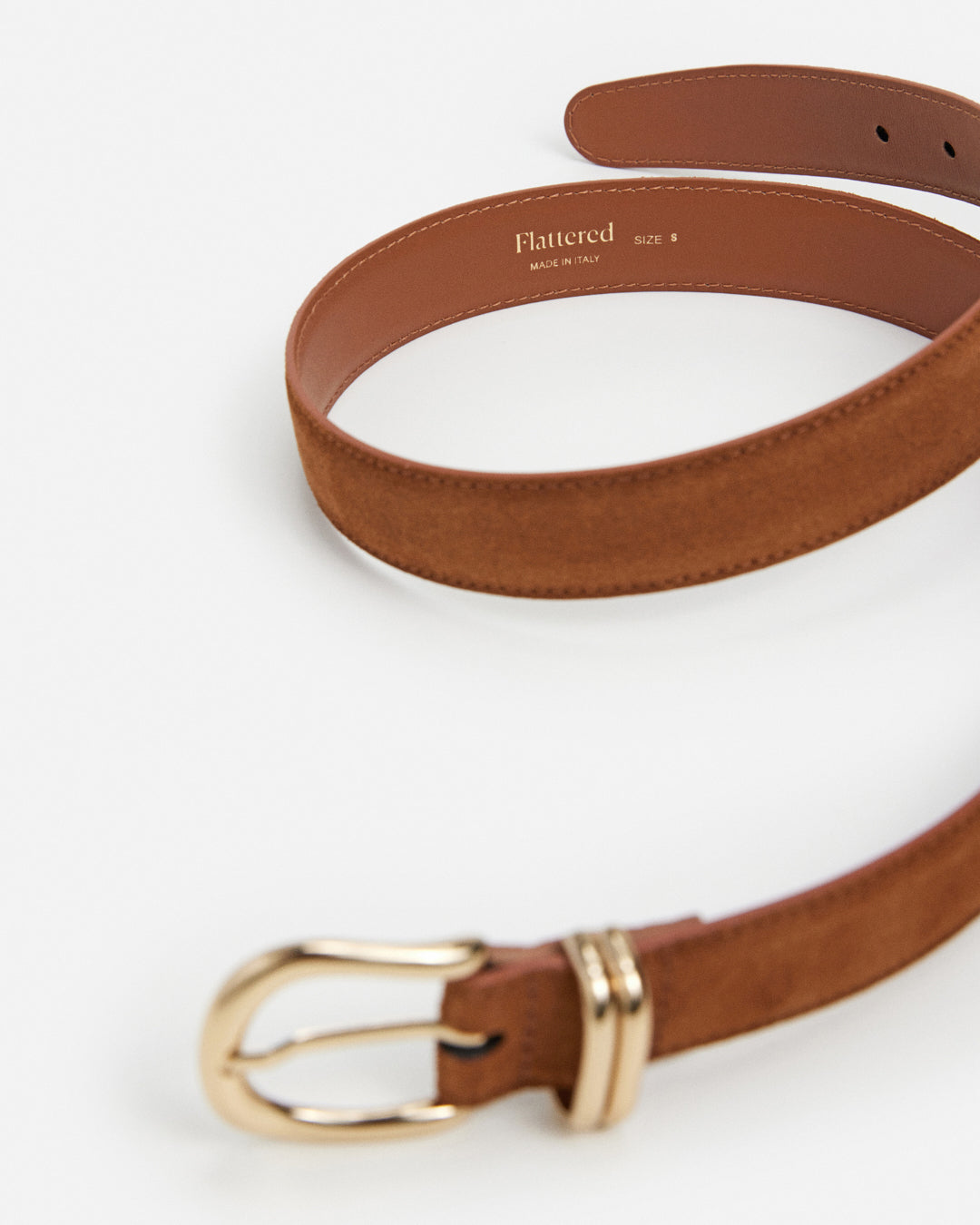 Beatrice Belt Suede Bourbon