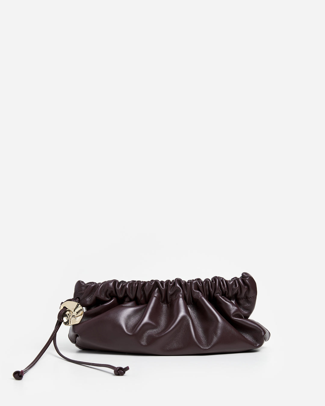 Cissi Clutch Bag Leather Burgundy