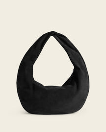 Alva Shoulder Bag Suede Black