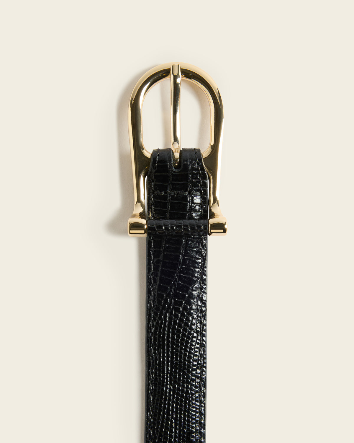 Betty Belt Leather Black Snake