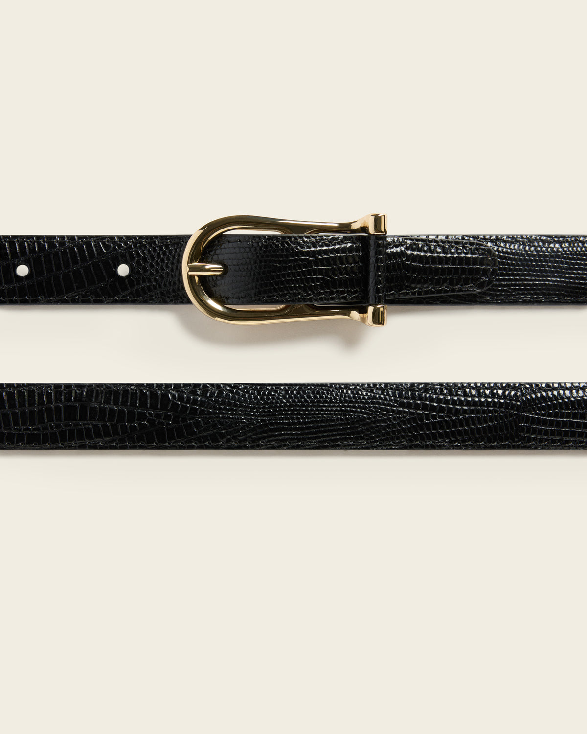 Betty Belt Leather Black Snake