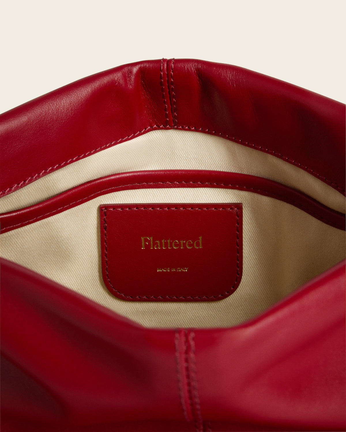 Clay Clutch Leather Tomato