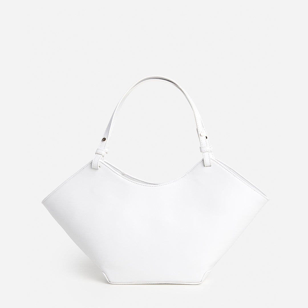 Dilba Mini Tote Bag Leather White