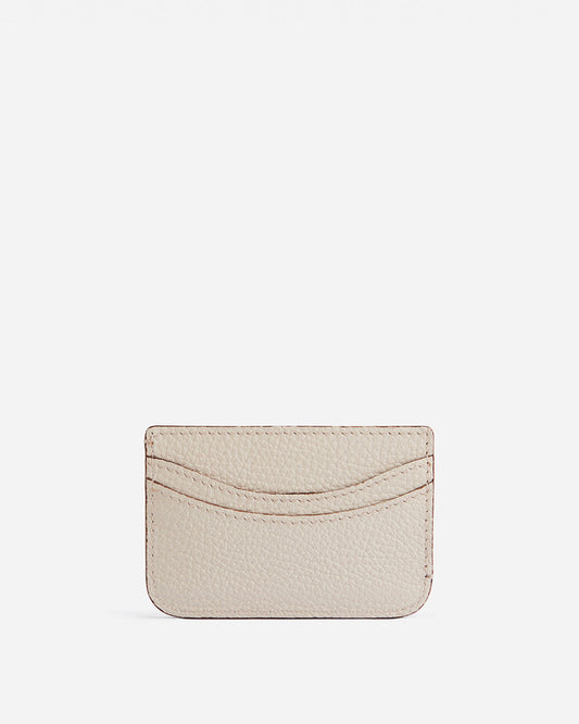 Bonnie Cardholder Leather Creme