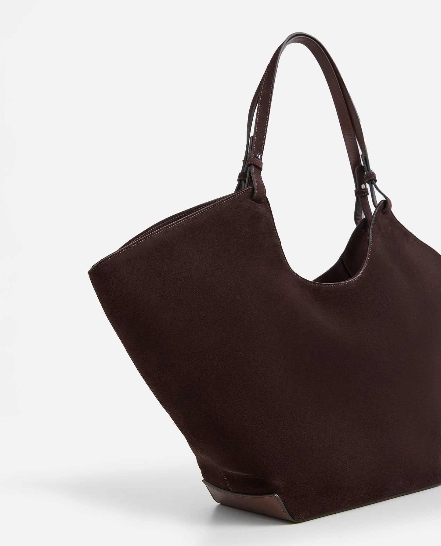 Dahlia Tote Bag Suede Chocolate