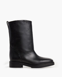 Flora Leather Black