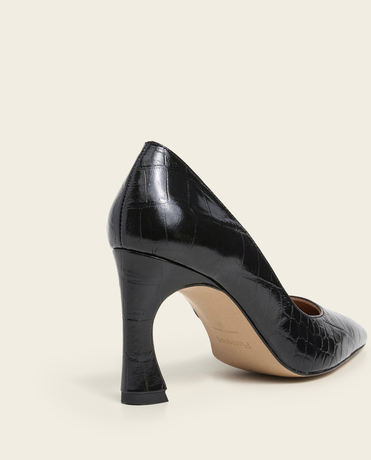 Leonie Croco Leather Black