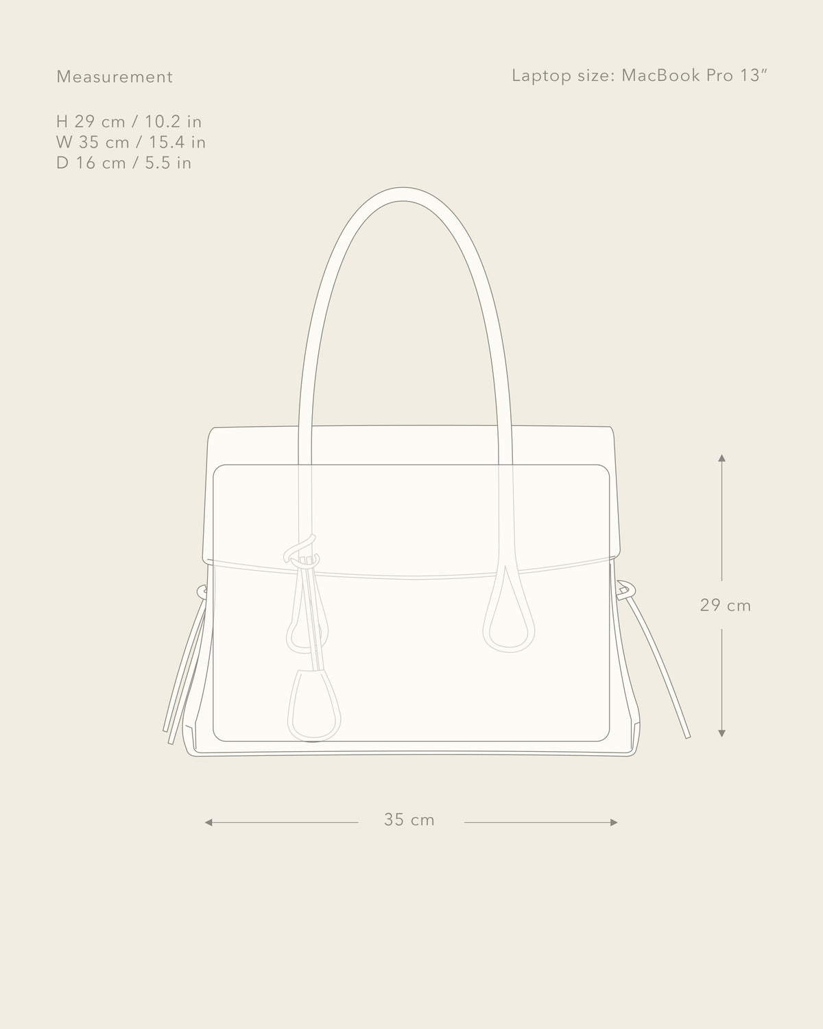 Lydia Tote Bag Grained Leather Black