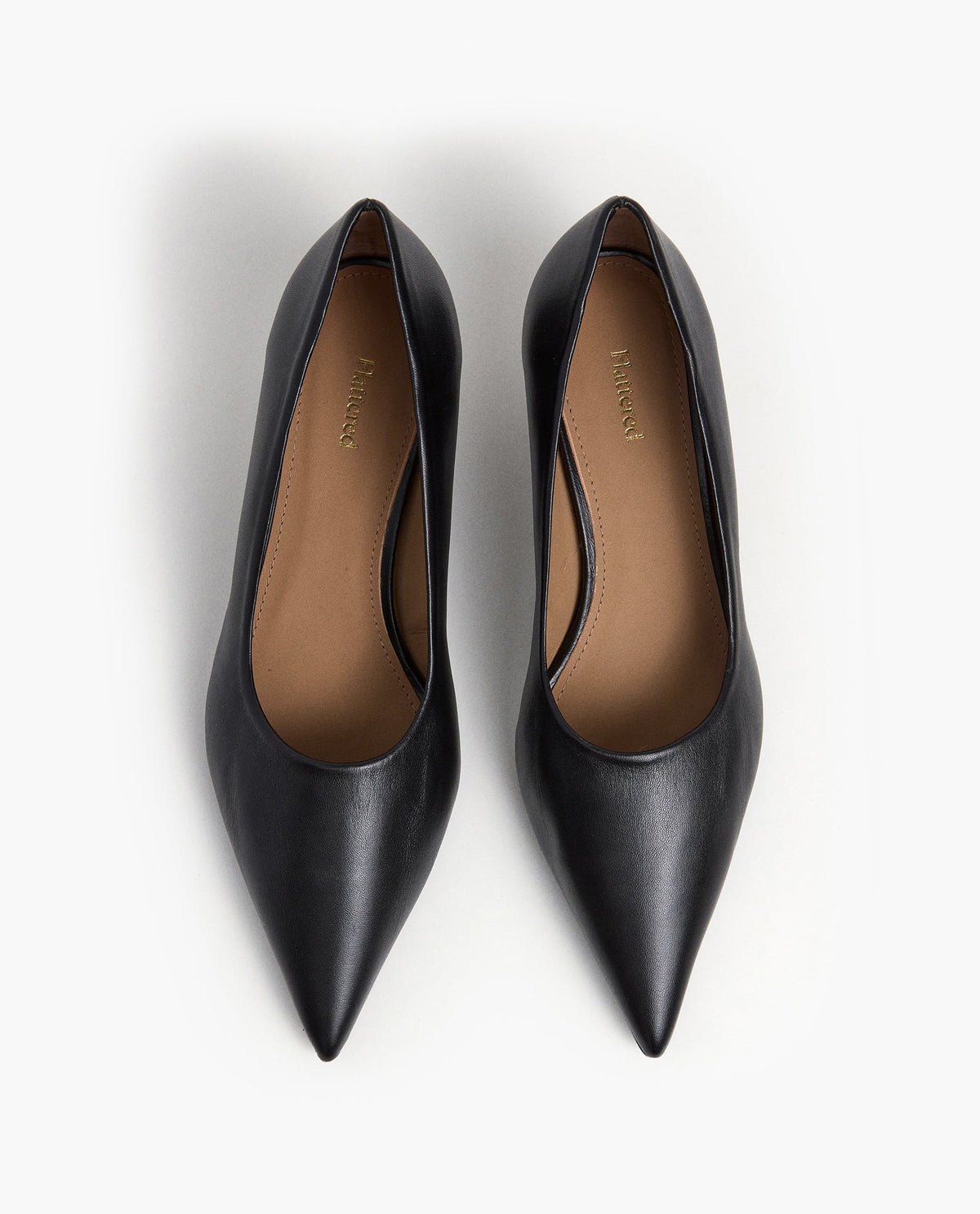 Flattered Naima Black Leather Top