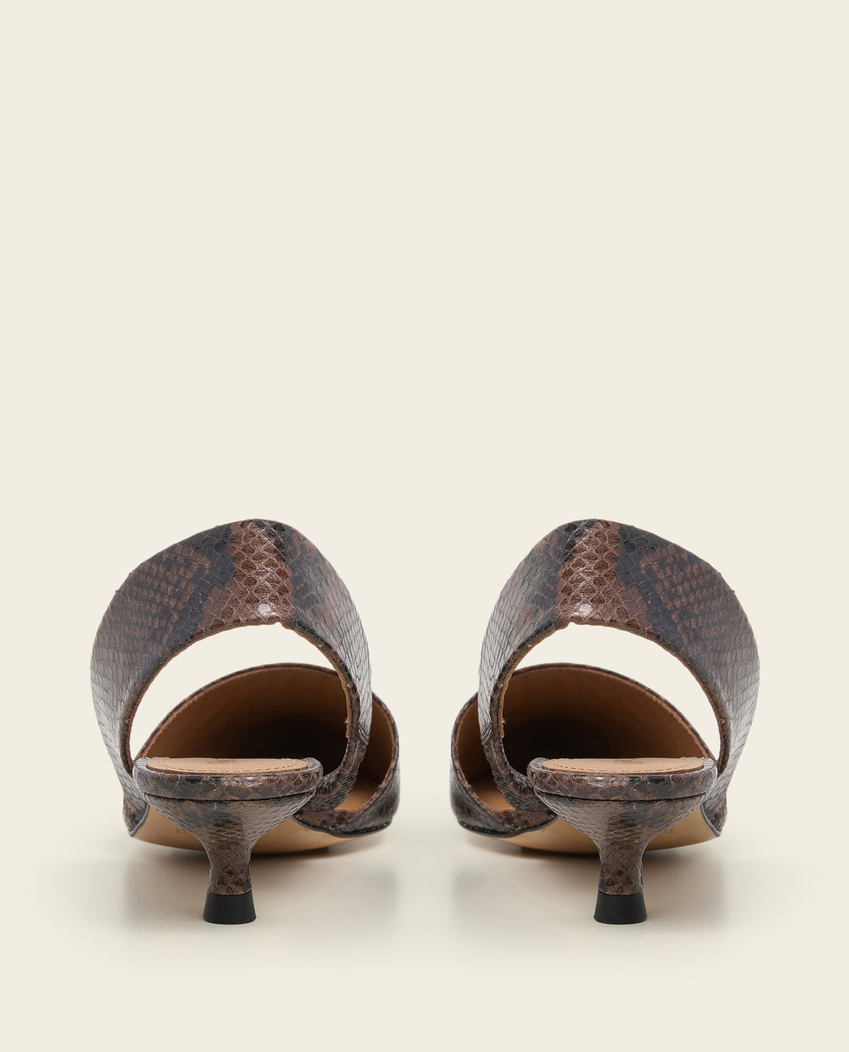 Ninni Snake Leather Chocolate