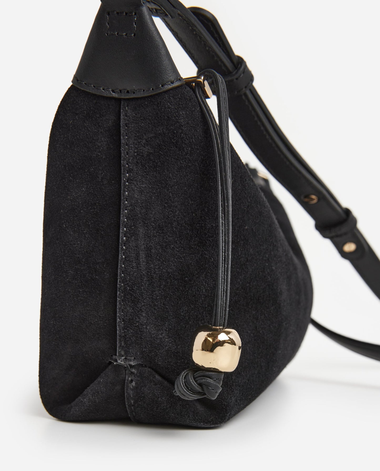 Ru Crossbody Bag Suede Black