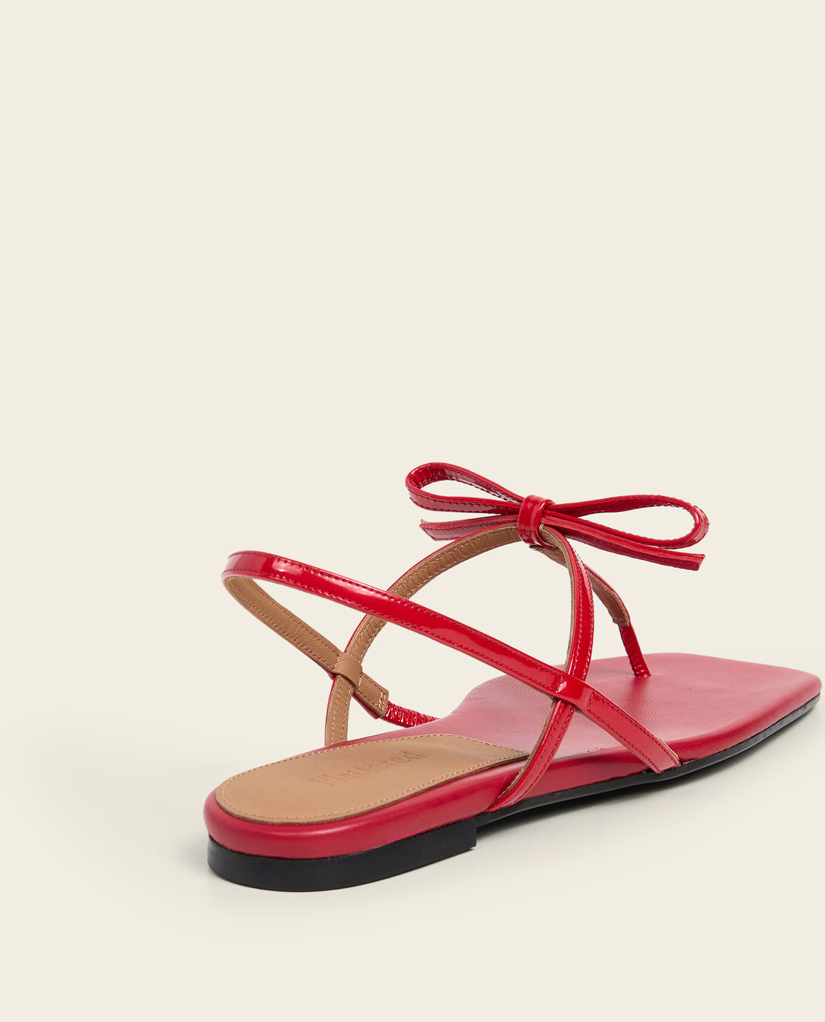 Sina Leather Patent Cherry