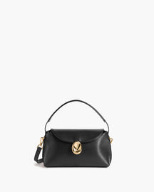 Gaia Mini Bag Leather Black