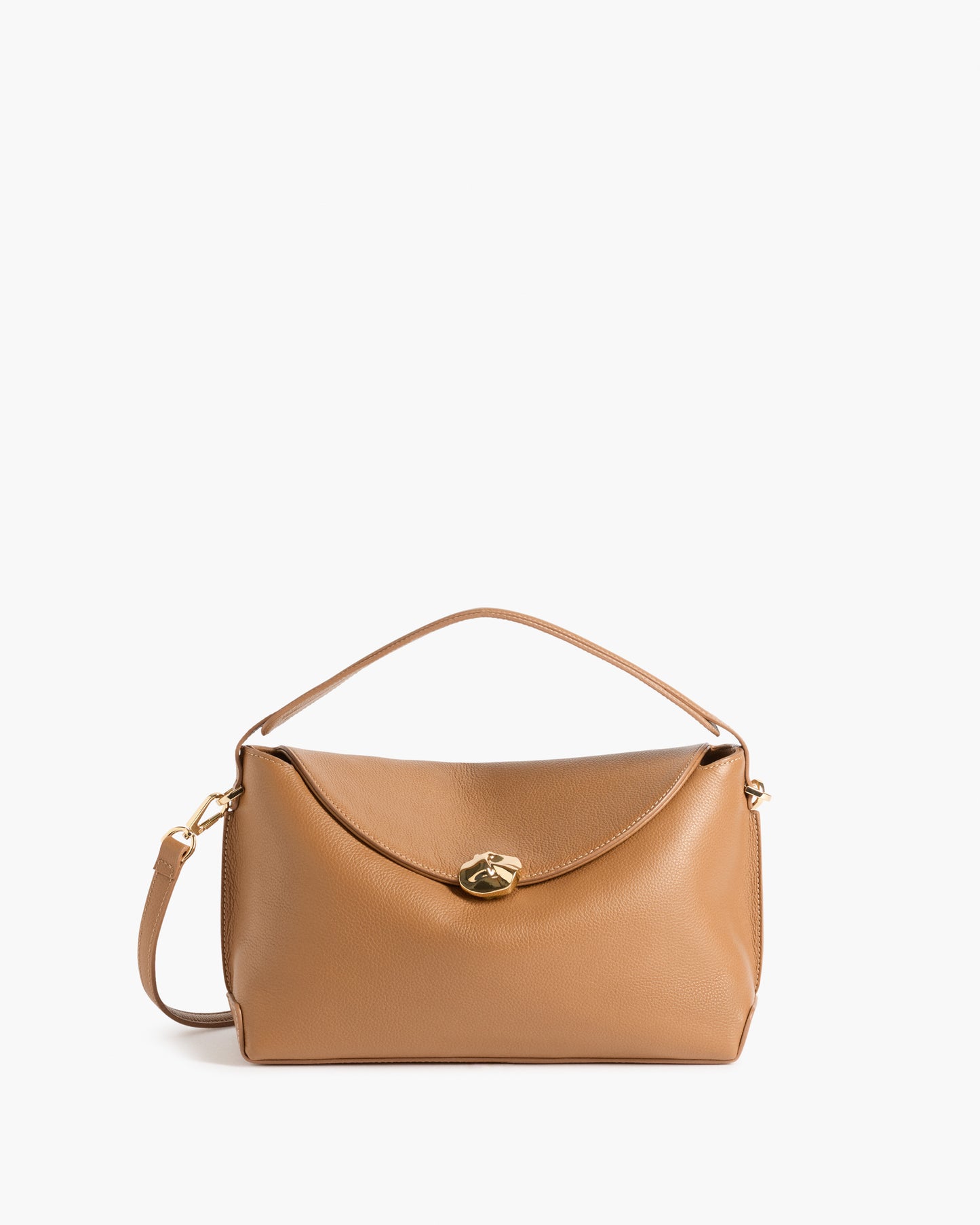 Hanna Grande Bag Grained Leather Cognac