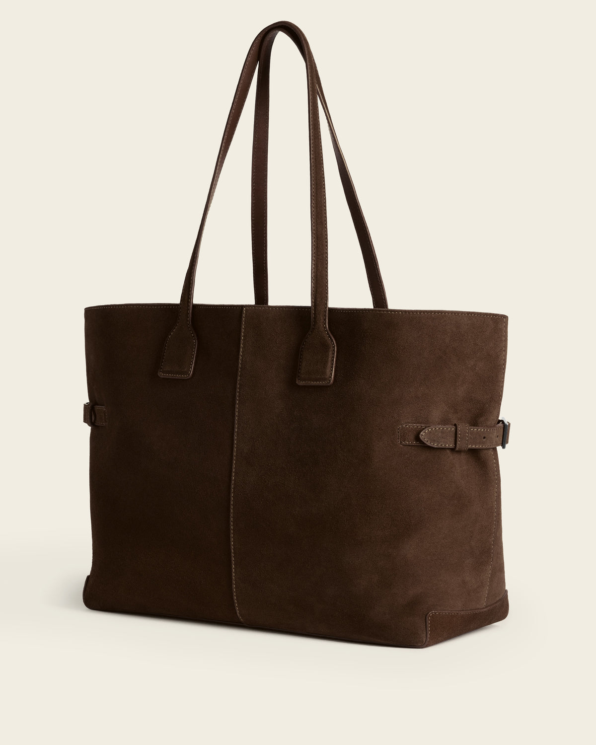 Lesley Tote Bag Suede Chocolate
