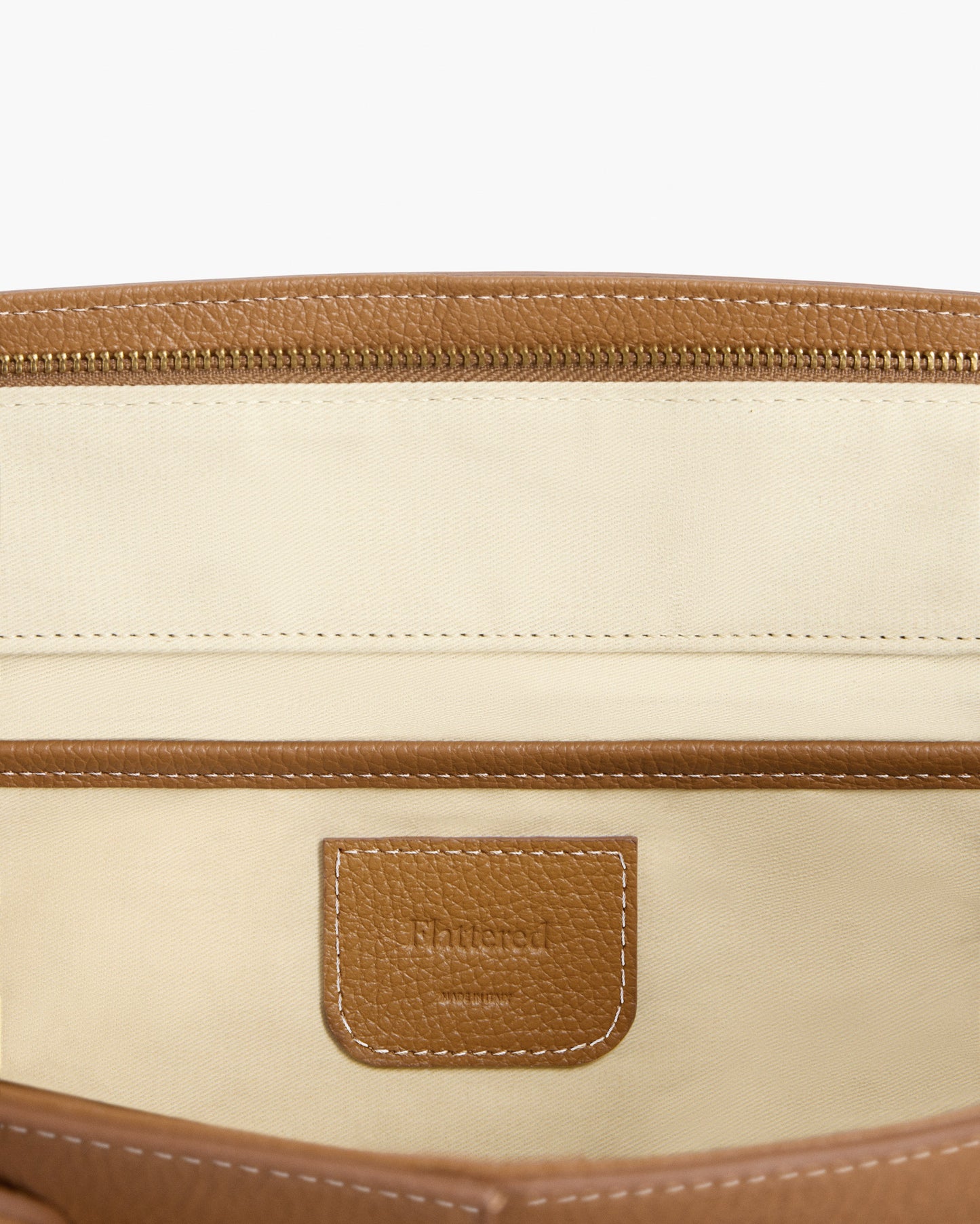 Lisa Bowler Bag Grained Leather Cognac