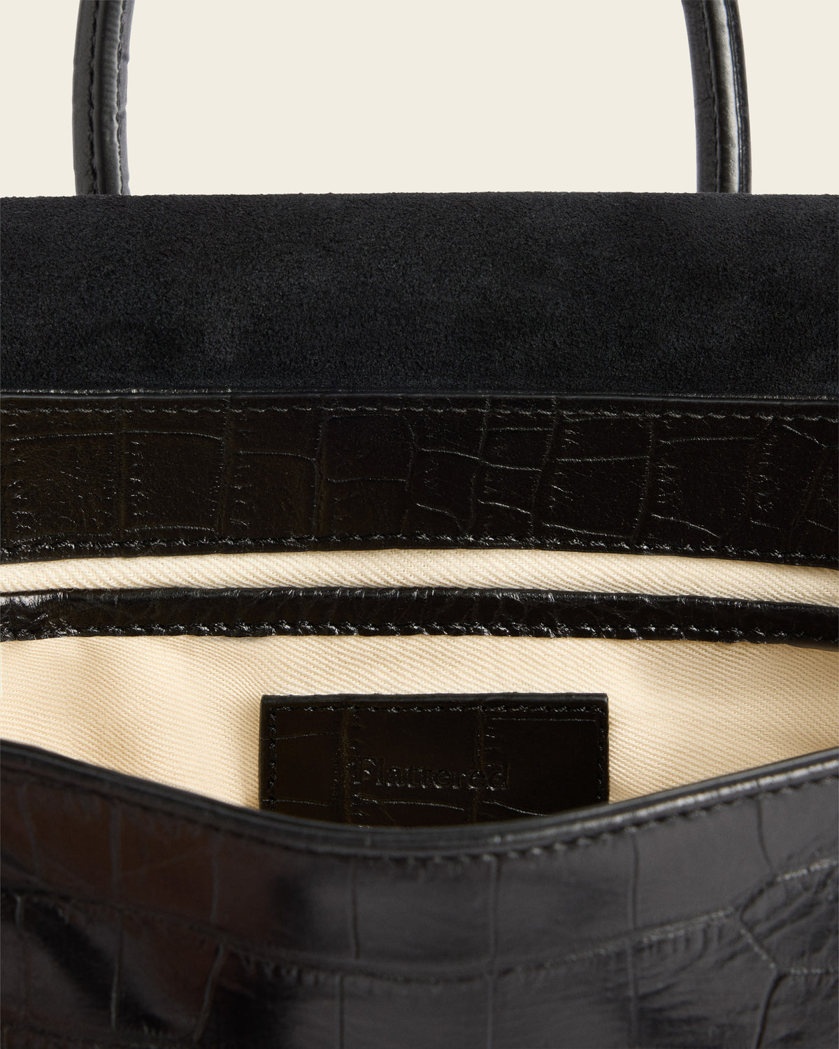 Lydia Mini Bag Leather Black Croco