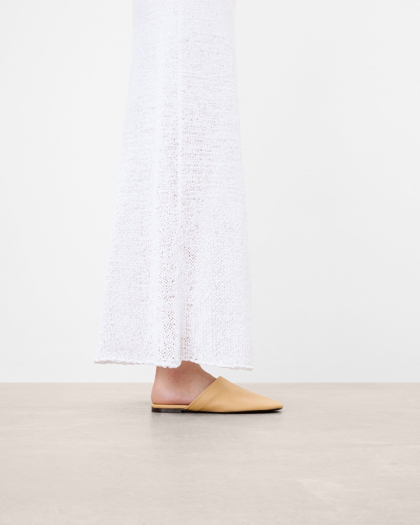 Maurine Grained Leather Biscotti